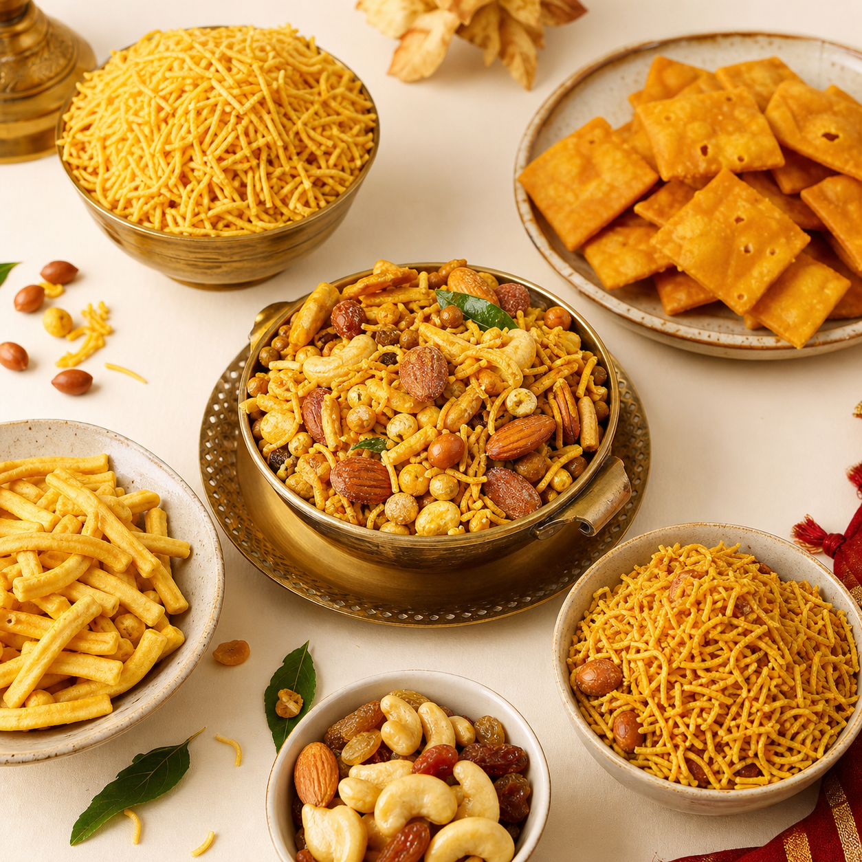 Assorted fresh namkeen